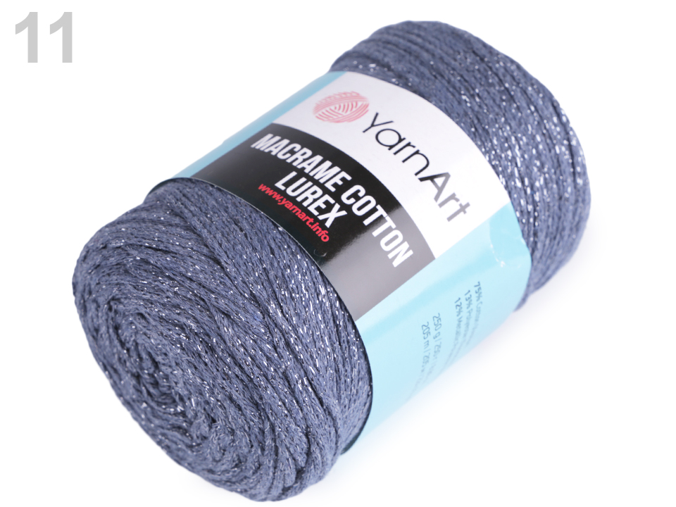 Pletacia priadza YarnArt Macrame Cotton lurex 250g