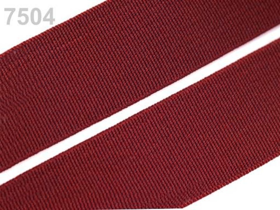 Guma hladká šírka 20mm tkaná farebná ČESKÝ VÝROBOK - 1 m