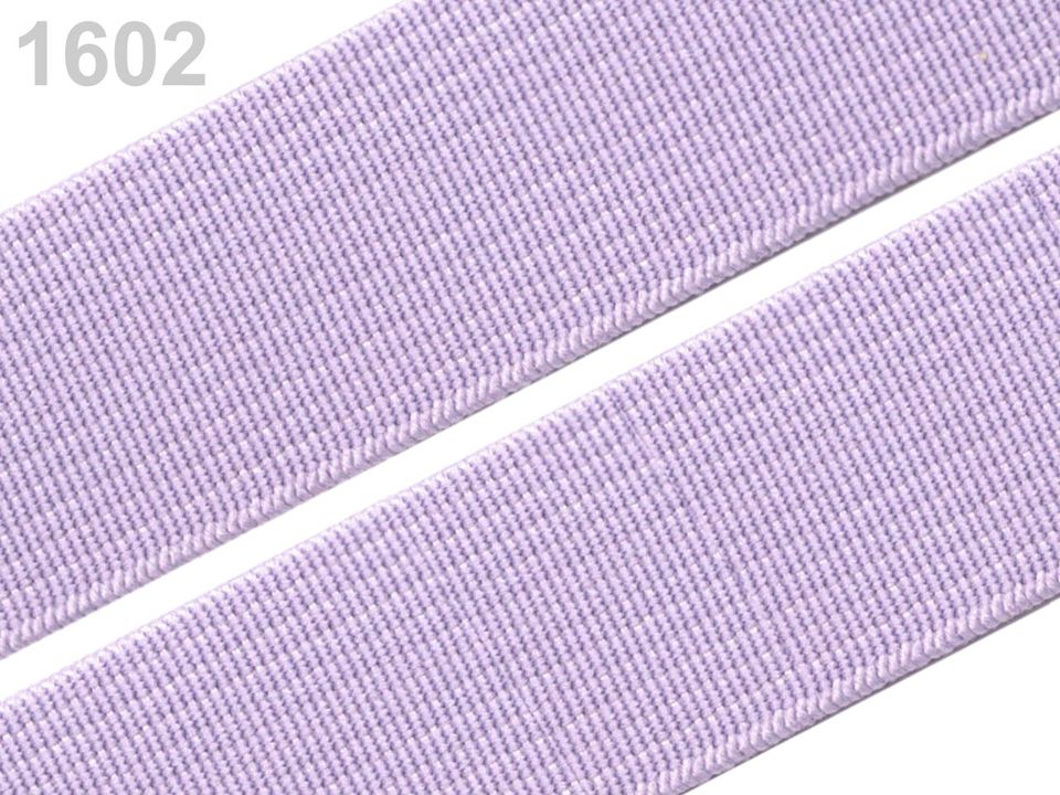Guma hladká šírka 20mm tkaná farebná ČESKÝ VÝROBOK - 1 m