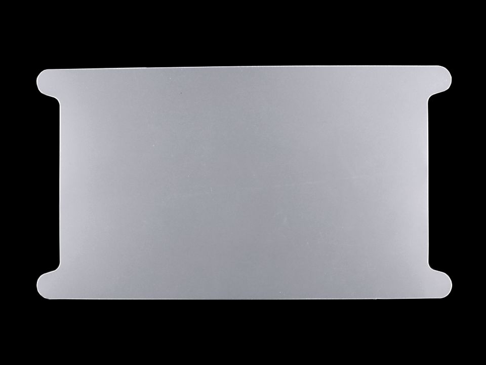 Plastová karta s výrezom 12,6x22,7 cm - 20 ks