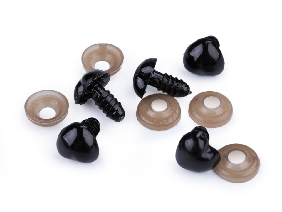 Ňufák srdce s poistkou 12x13 mm- 5sada