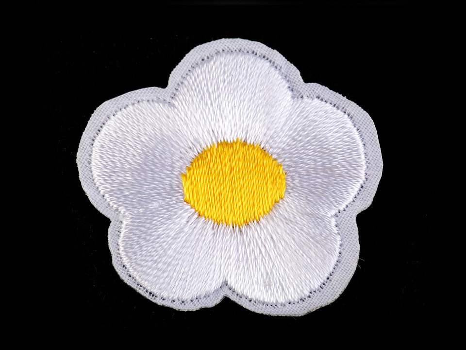 Nažehlovačka vyšívaný kvet - 1 ks