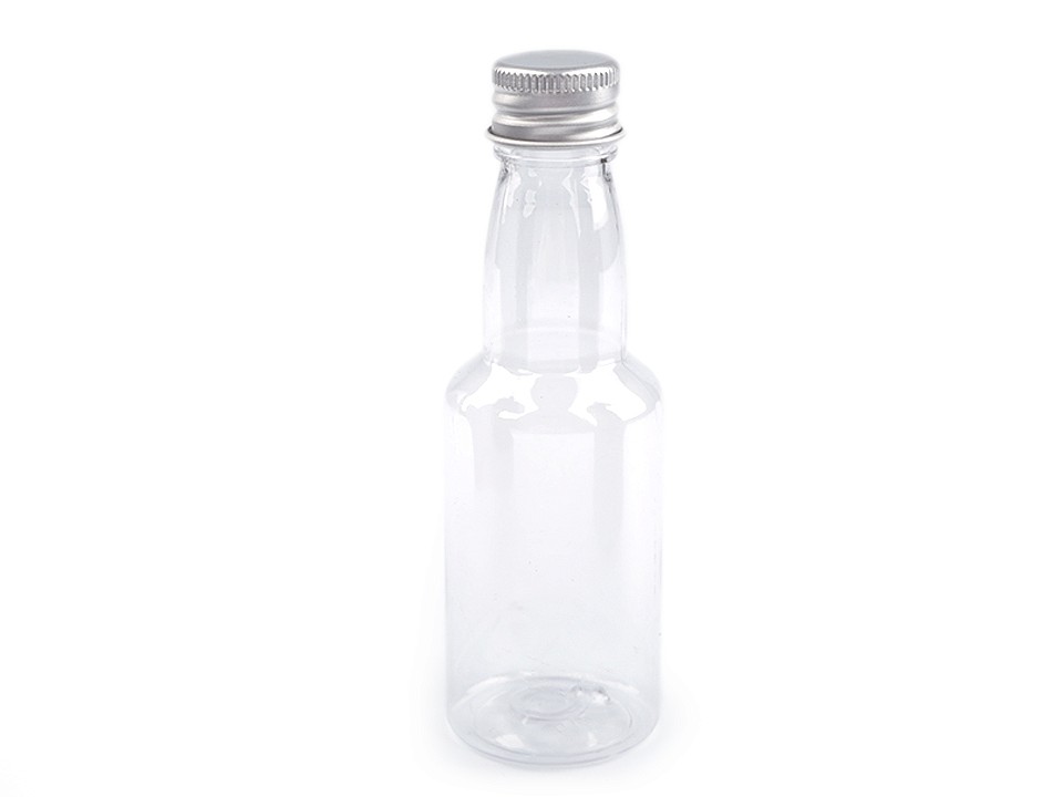 Plastová fľaštička so šrobovacím vekom - 1 fľ.