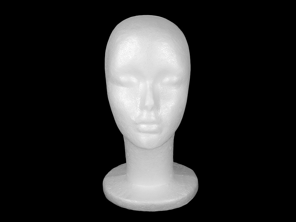 Polystyrénová hlava - 1 ks