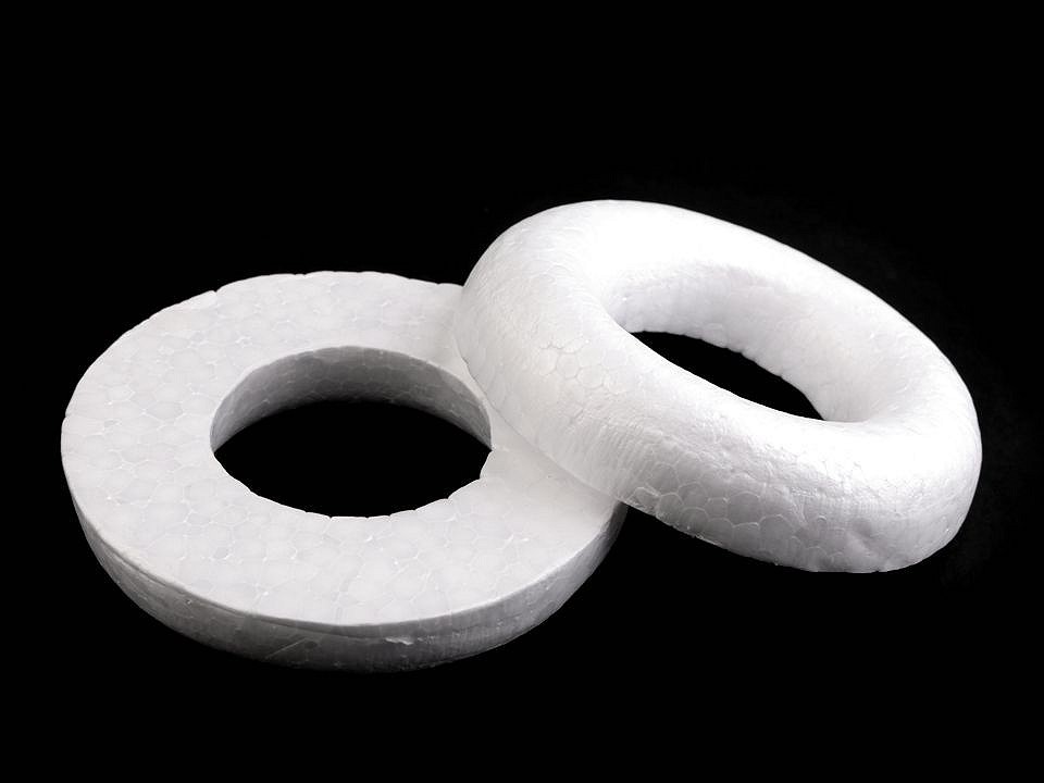 Veniec cca Ø10 cm polystyrén zrezaný - 2 ks
