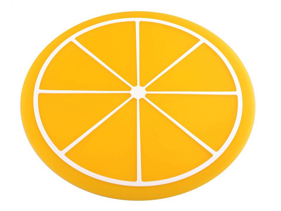 Silikónová podložka / prestieranie citrón Ø24,5 cm - 1 ks