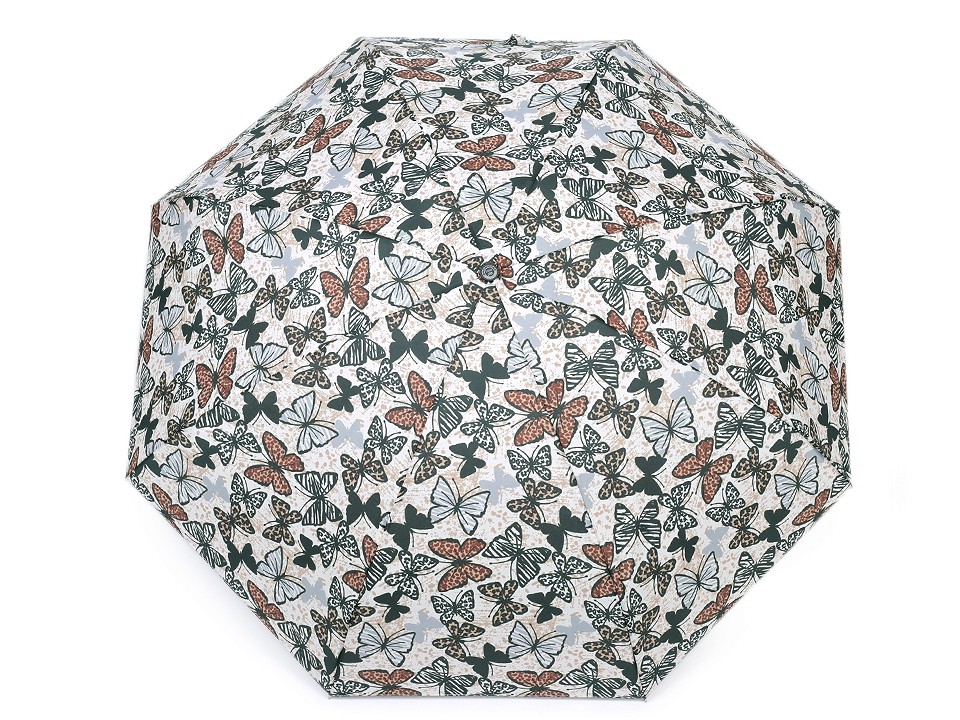 Dámsky mini skladací dáždnik motýľ - 1 ks