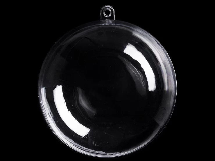 Plastová guľa Ø8,5 cm dvojdielna - 2ks