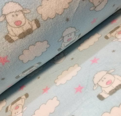 DEKOVINA OVEČKY NA MODREJ- FLIS/FLEECE