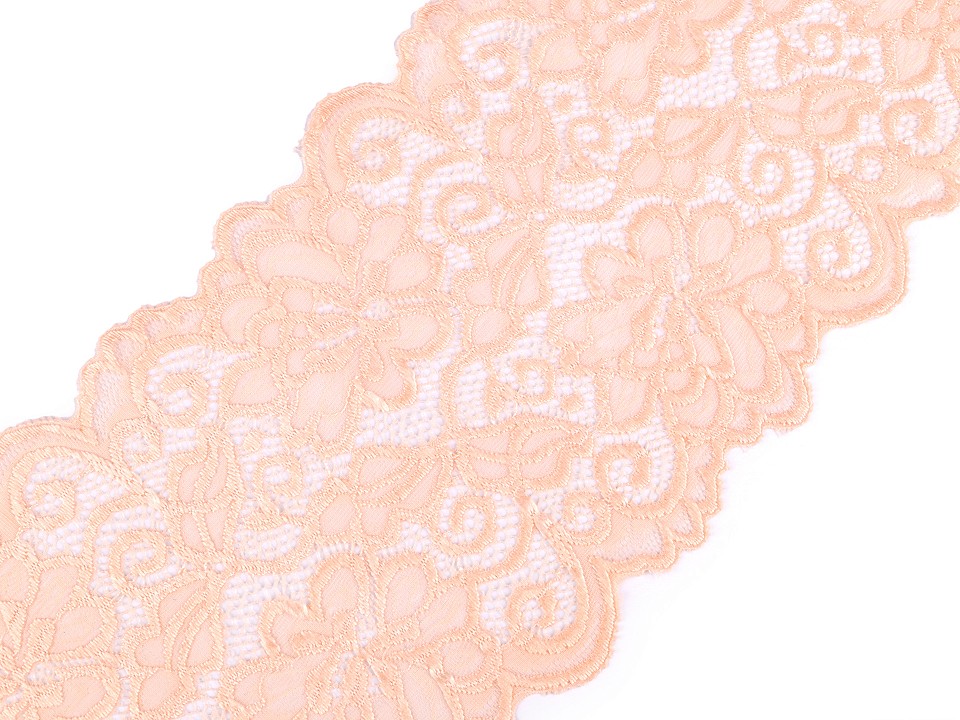 Elastická čipka / vsádka / behúň šírka 15 cm - 1 m