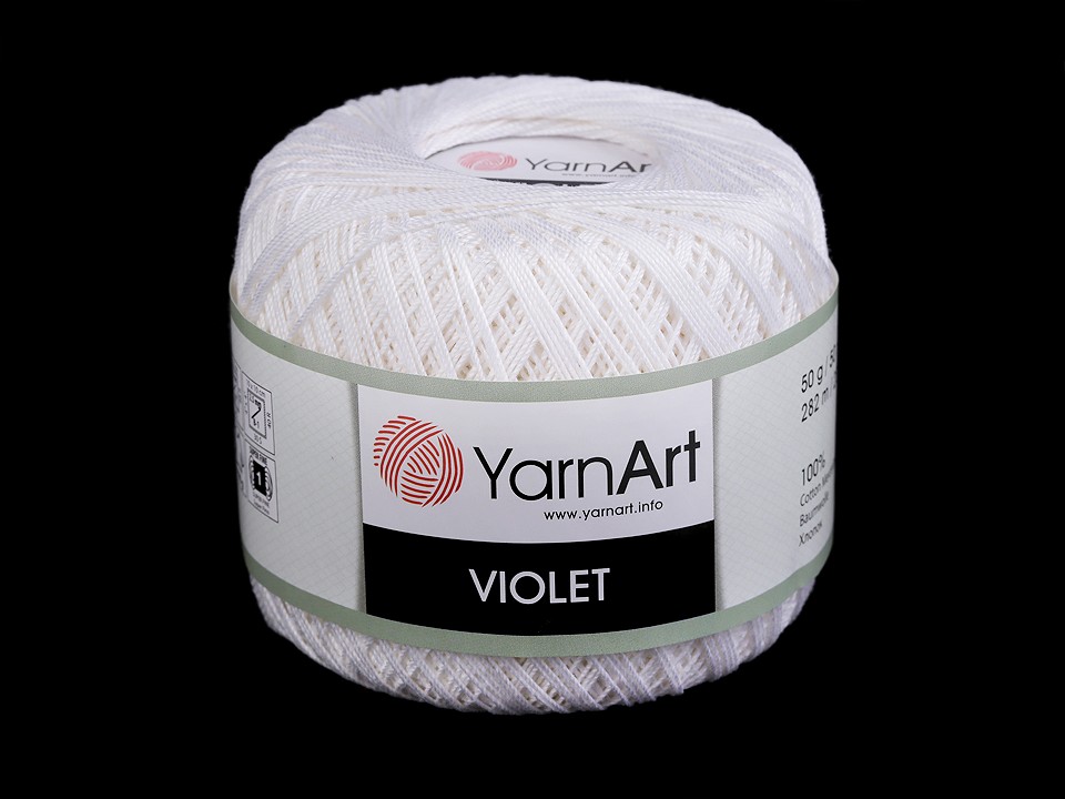 Bavlnená priadza háčkovacia YarnArt Violet 50g