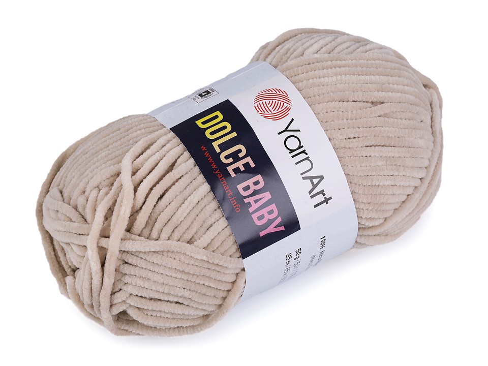 Pletacia ženilková priadza YarnArt Dolce Baby 50g
