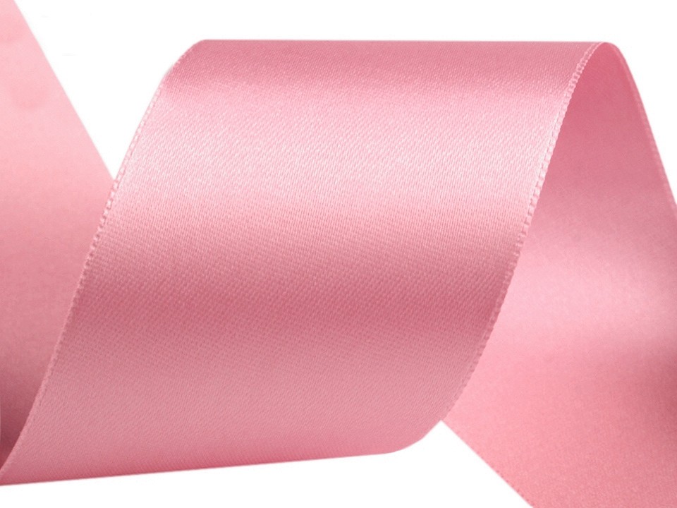 Atlasová stuha obojlíca zväzky po 5 m šírka 50 mm 