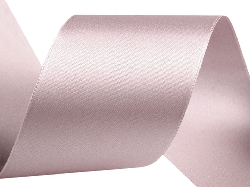 Atlasová stuha obojlíca zväzky po 5 m šírka 50 mm 