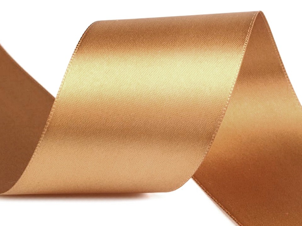 Atlasová stuha obojlíca zväzky po 5 m šírka 50 mm 