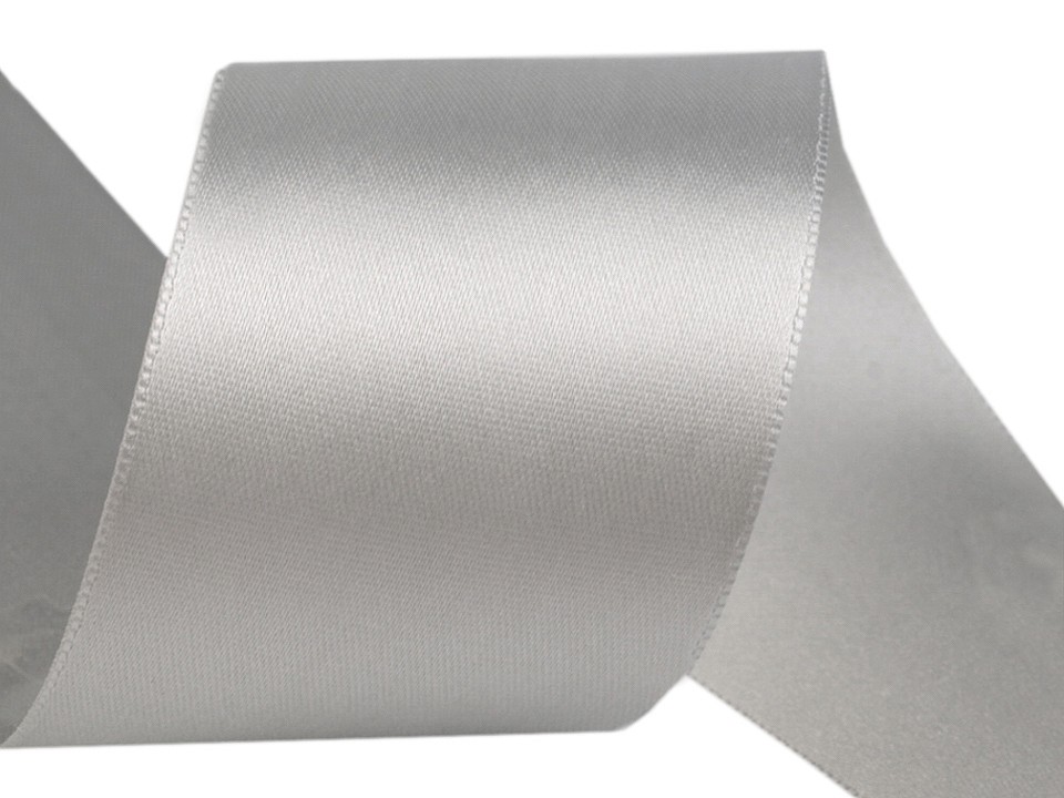Atlasová stuha obojlíca zväzky po 5 m šírka 50 mm 