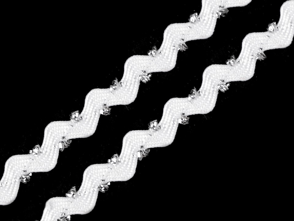 Hadovka - vlnovka s lurexom šírka 4 mm - 25 m