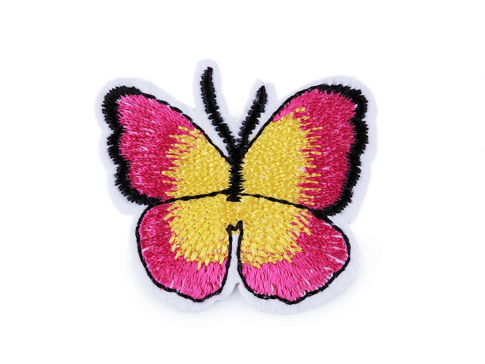 Nažehlovačka motýľ - 2 ks