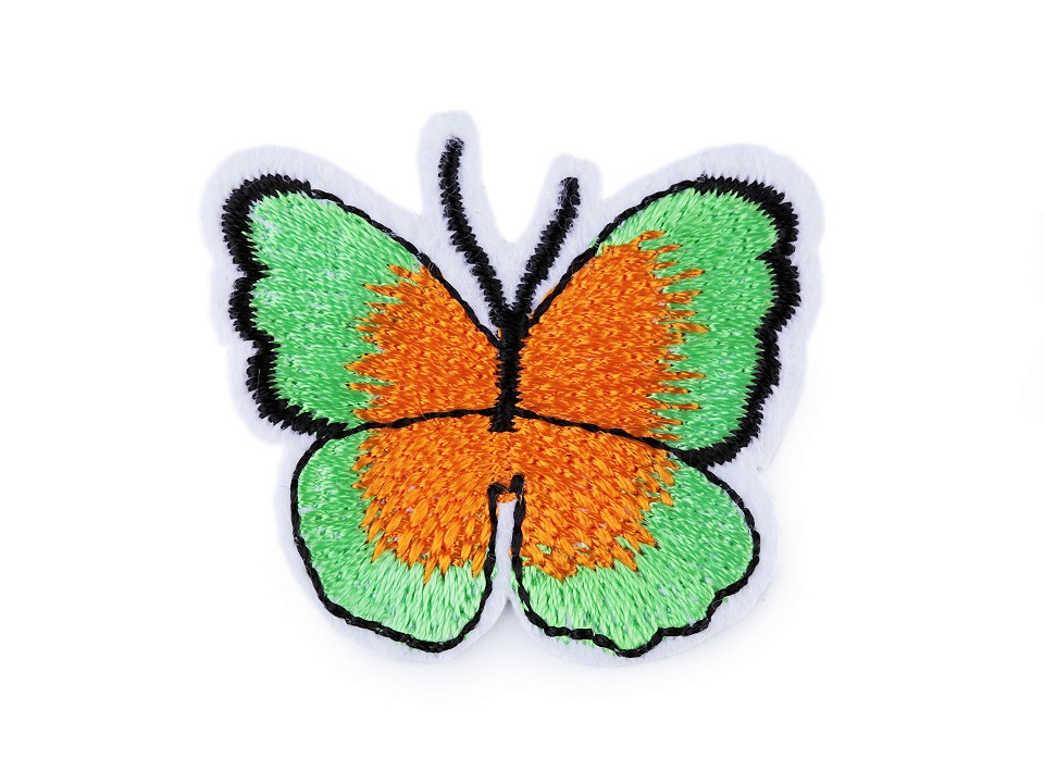 Nažehlovačka motýľ - 2 ks