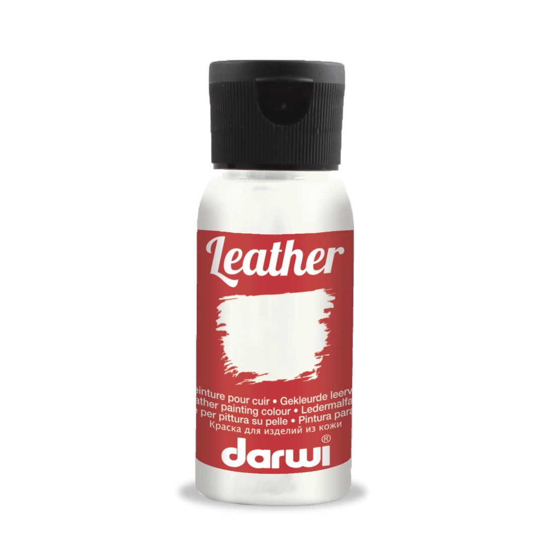 DARWI LEATHER farba na kožu 50ml, biela