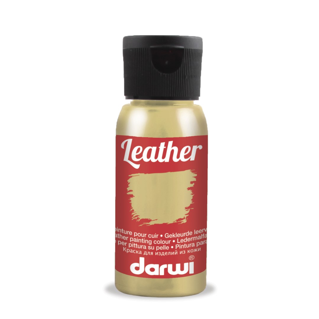 DARWI LEATHER farba na kožu 50ml, zlatá