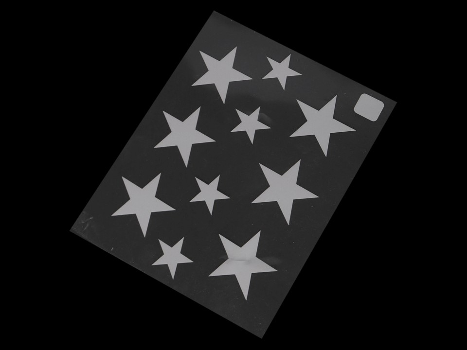 Svietiaca nažehlovačka hviezda 9,5x12,5 cm - 1 sáčok