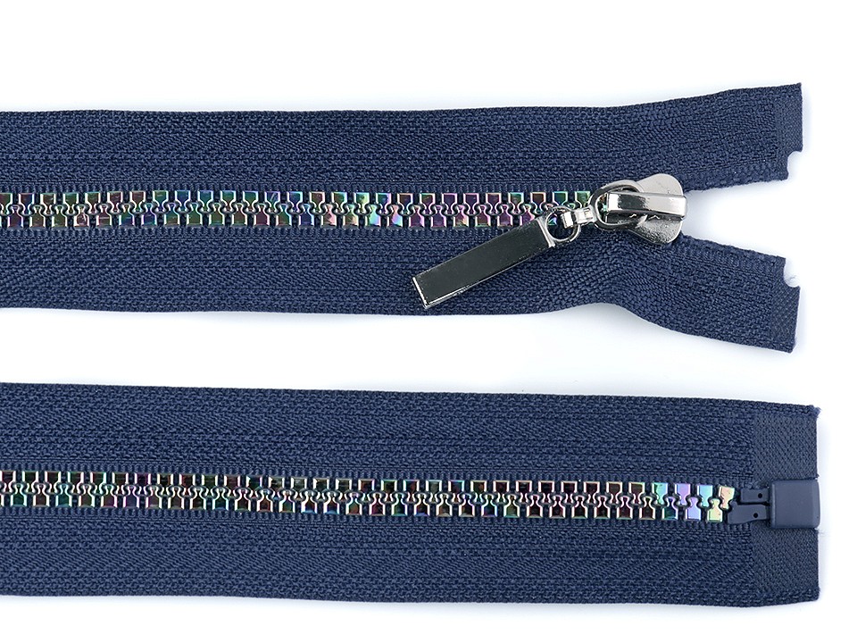 Dúhový kostený zips šírka 5 mm dĺžka 40 cm - 1 ks