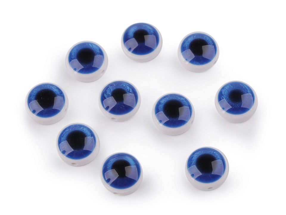 Našívacie oči Ø15 mm - 10 ks
