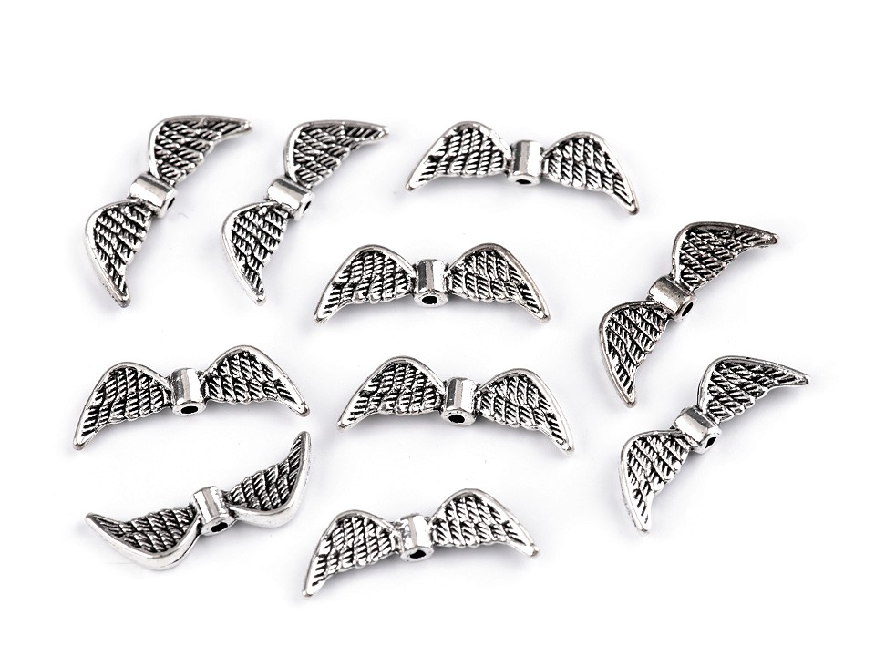 Ozdobný diel krídla 8x21 mm - 10 ks