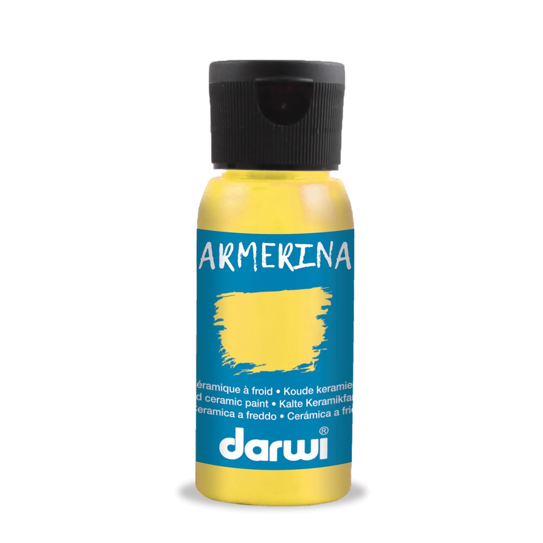 DARWI Armerina farba na porcelán bez vypaľovania 50ml tmavožltá