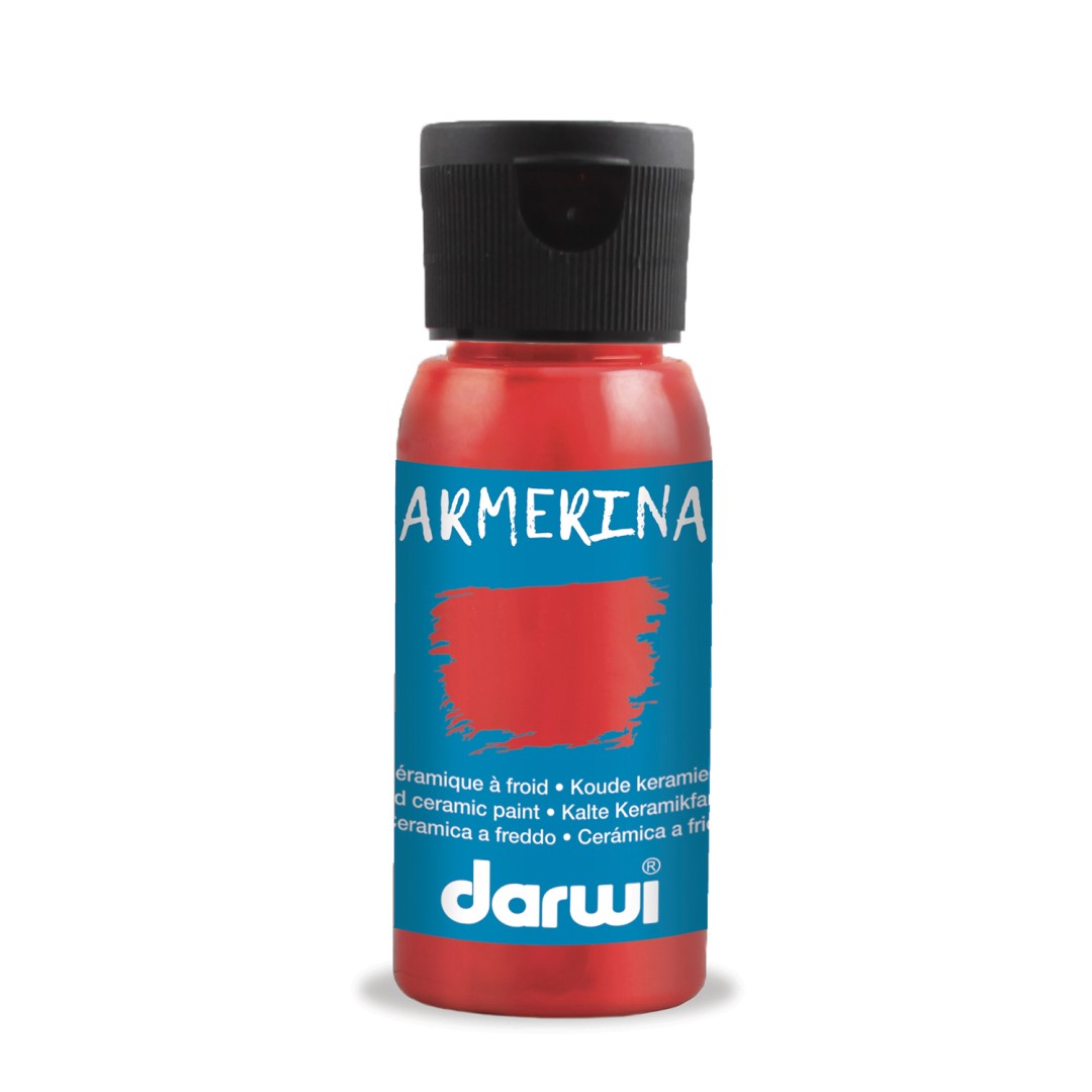 DARWI Armerina farba na porcelán bez vypaľovania 50ml rumelková