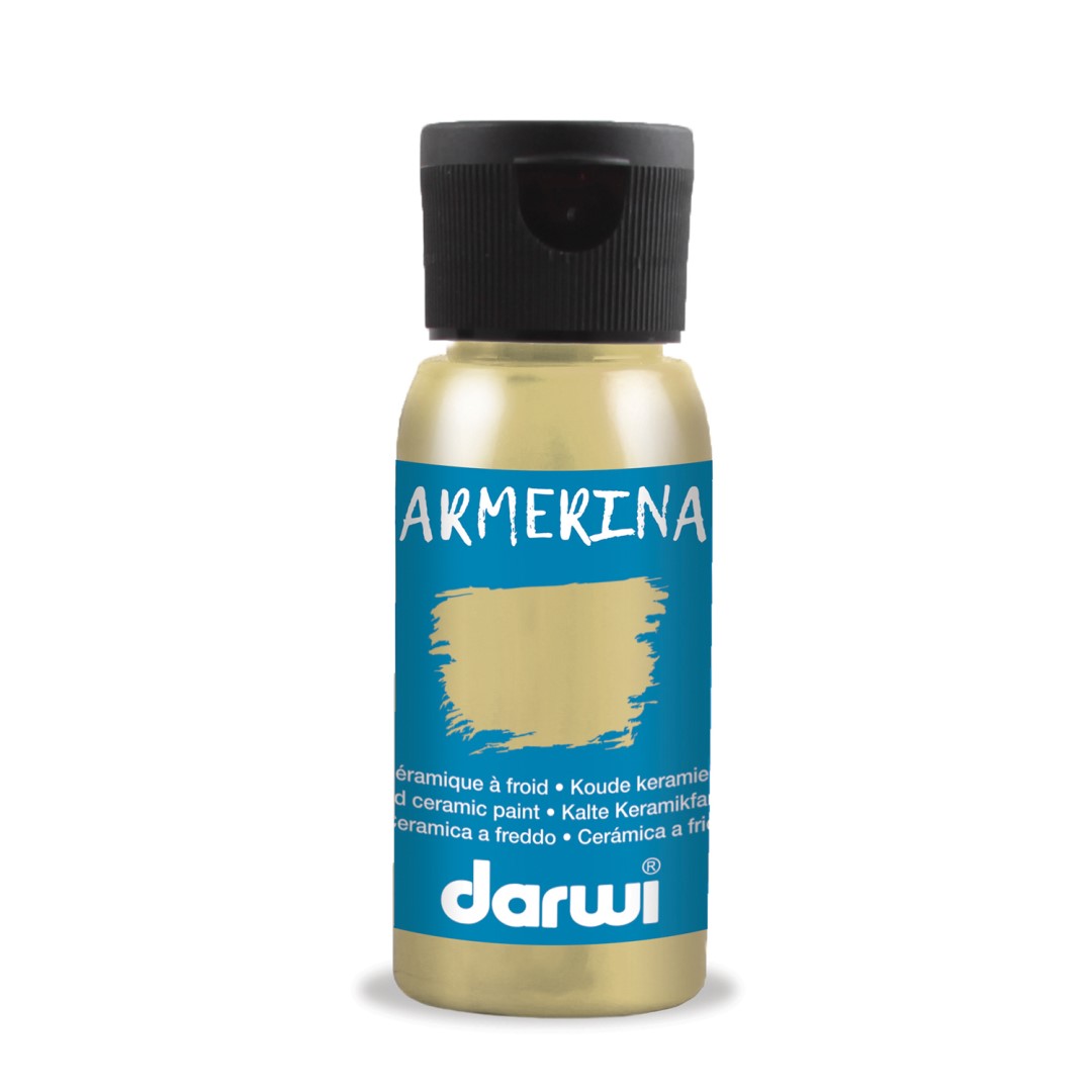 DARWI Armerina farba na porcelán bez vypaľovania 50ml zlatá