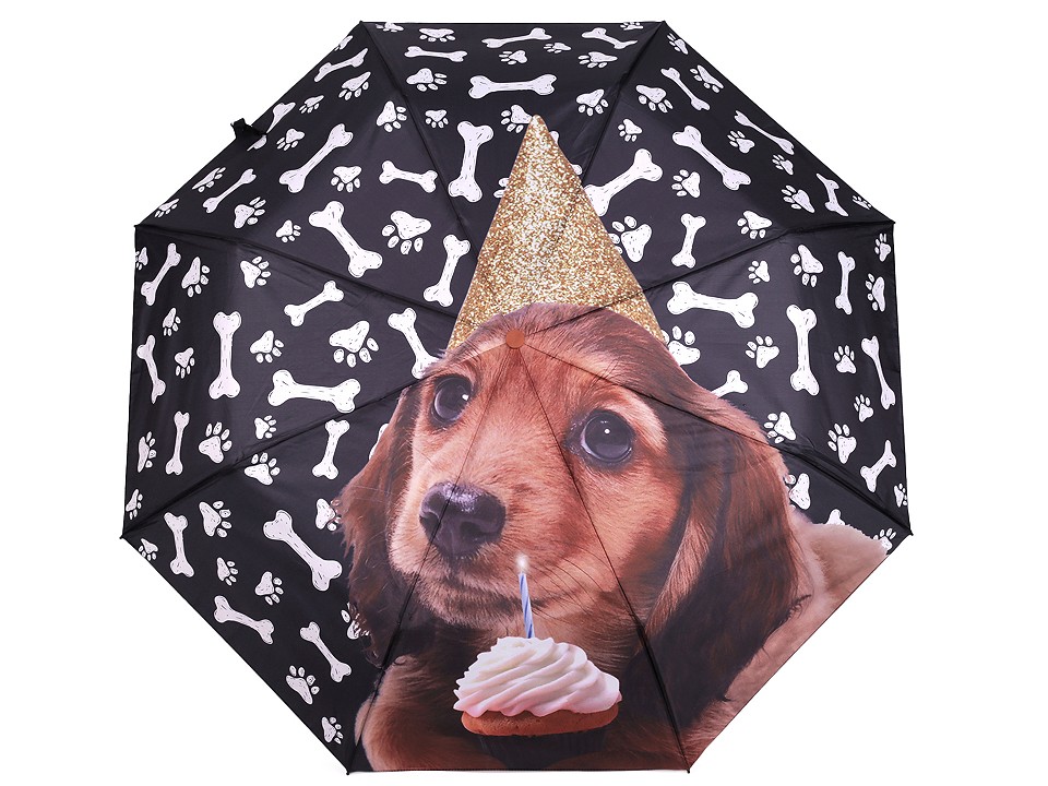 Skladací dáždnik psík - 1 ks