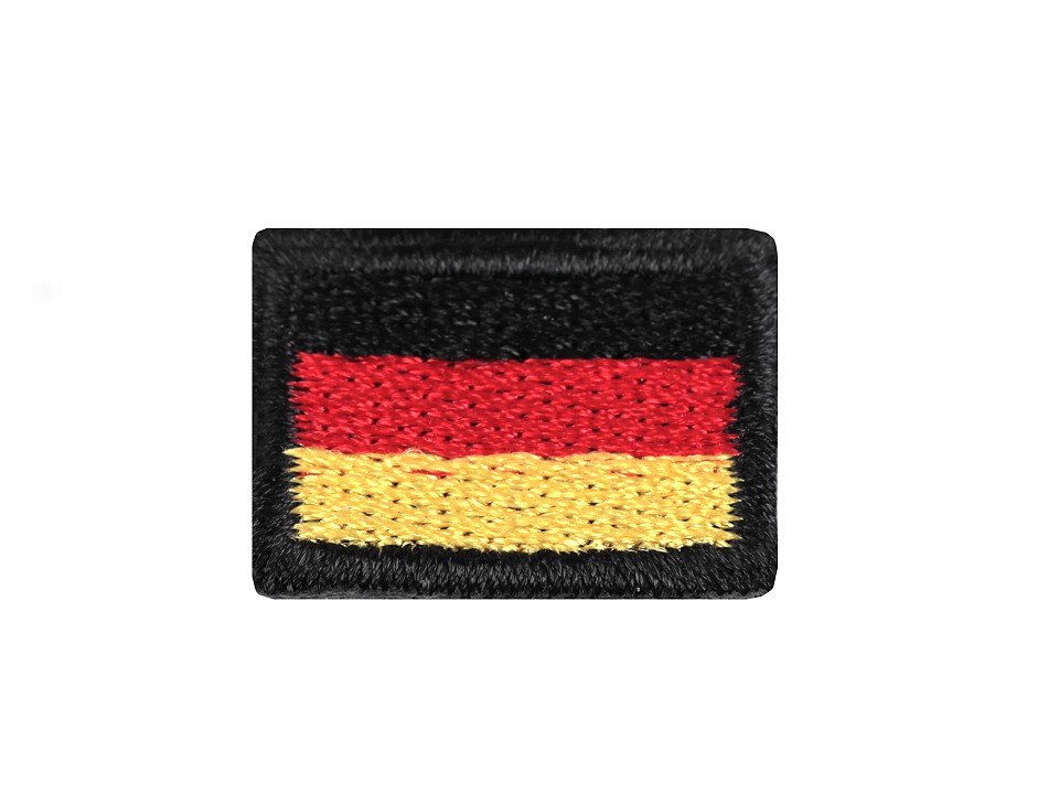Nažehlovačka mini vlajka Nemecko - 1 ks