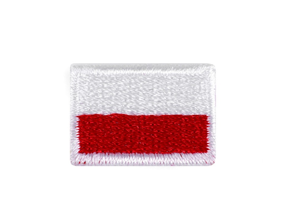 Nažehlovačka mini vlajka Poľsko - 1 ks