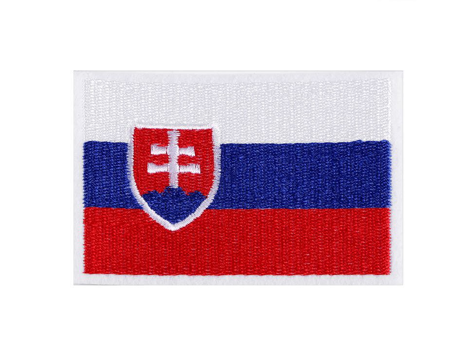 Nažehlovačka vlajka Slovensko - 1 ks