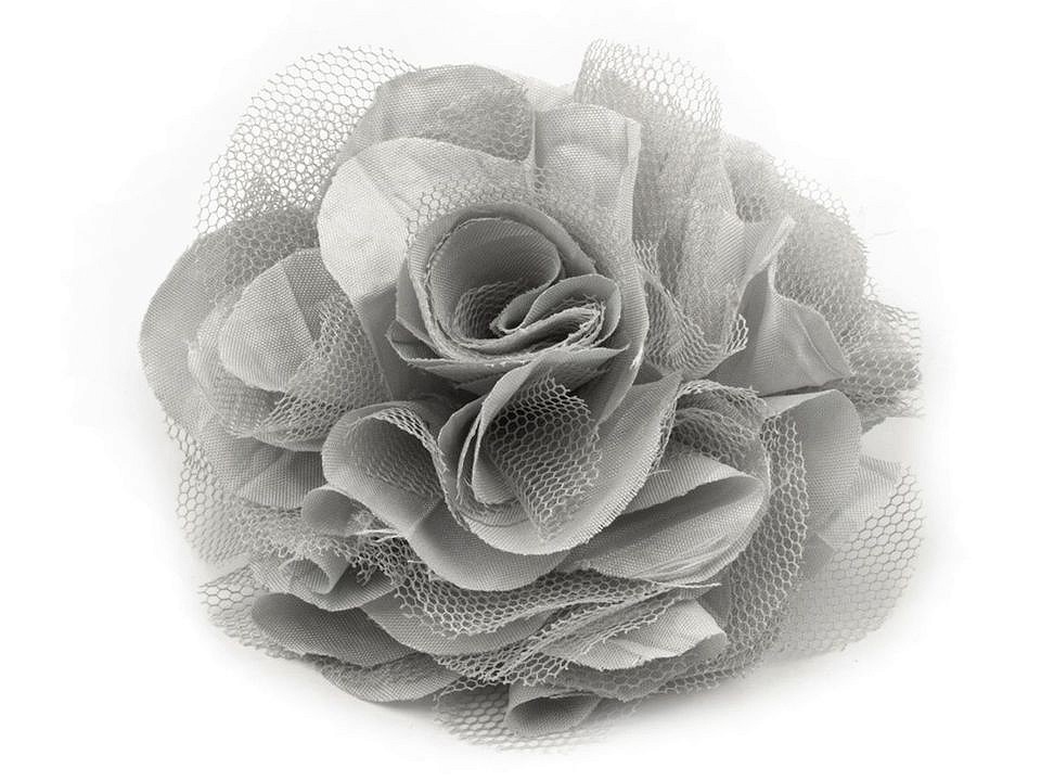 Brošňa / ozdoba ruža Ø9 cm - 1 ks