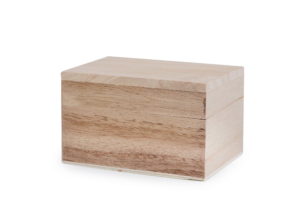 Drevená krabička na dozdobenie - 1 ks