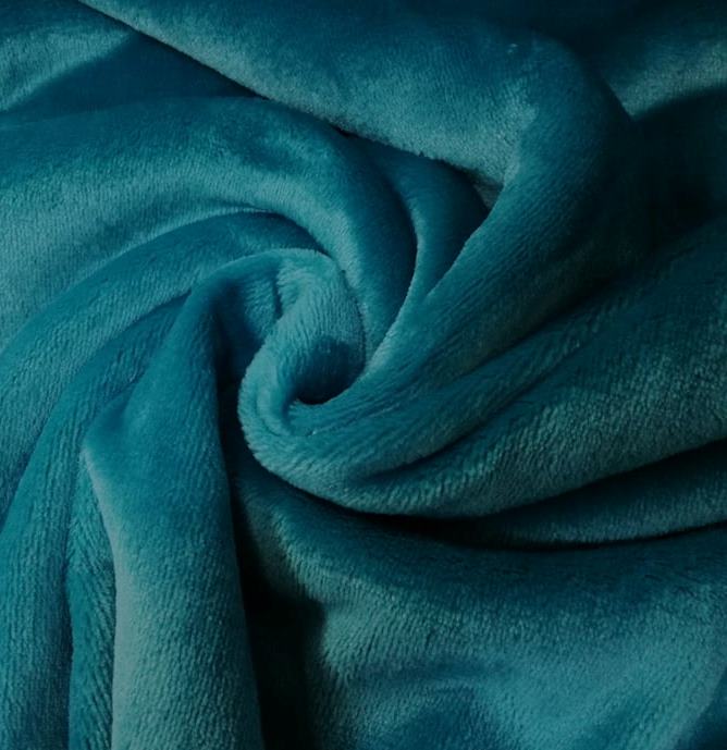 FLANNEL FLEECE PETROLEJOVÝ