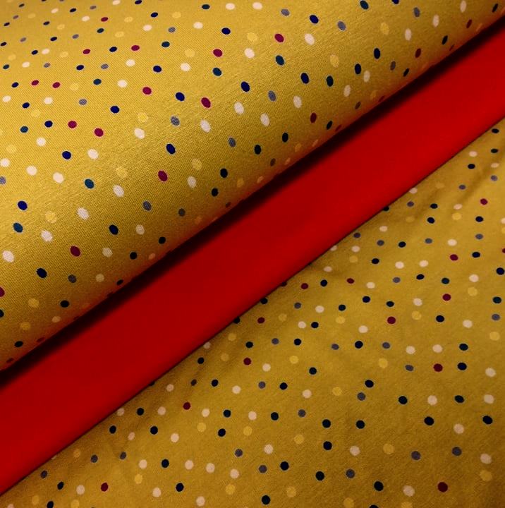 FAREBNÉ BODKY NA HORČICOVEJ- VISKÓZOVÁ ŠATOVKA