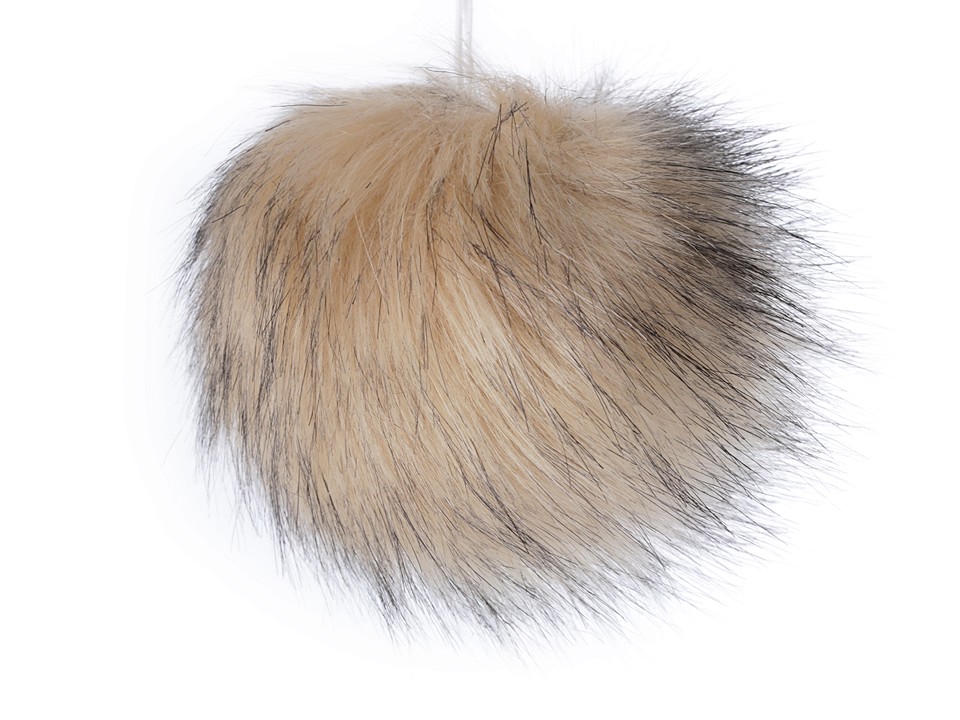Kožušinový brmbolec Ø12 cm - 1 ks