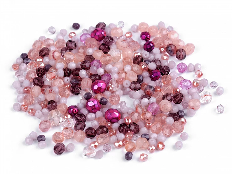 Sklenené koráliky ramš ohňovky 2. akosť - 50g