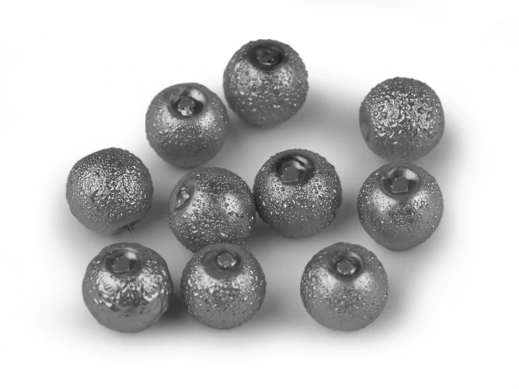 Sklenené voskové perly vrúbkované Ø8 mm - 40ks