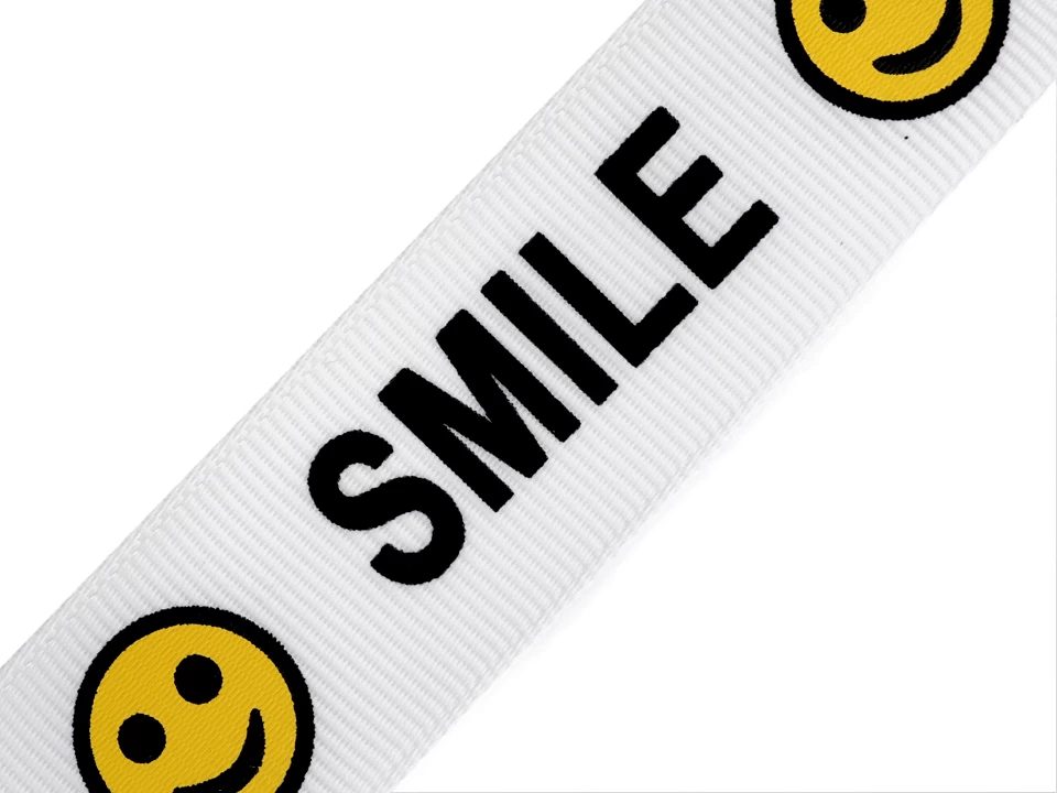 Lampas / rypsová stuha Smile šírka 24 mm-1m