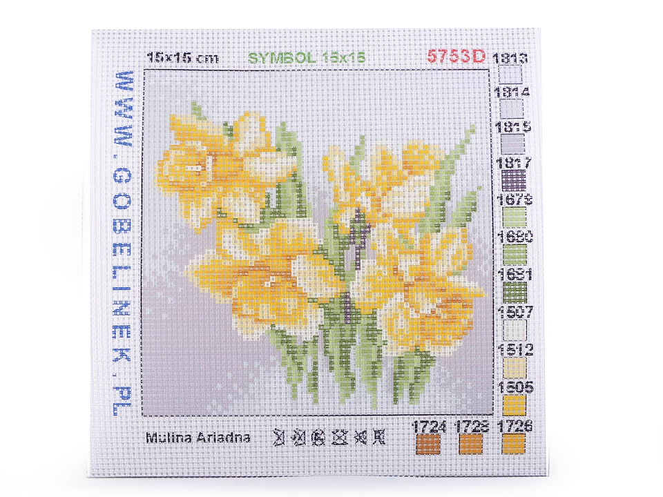 Vyšívacia predloha 15x15 cm - 1 ks