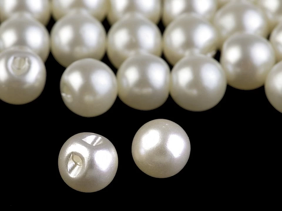 Perla na našitie / gombík Ø9 mm- 20g