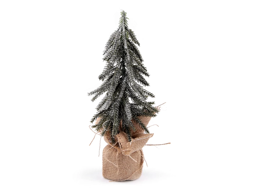 Umelý vianočný stromček s glitrami