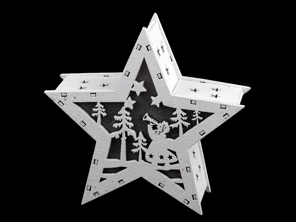 Vianočná svietiaca hviezda Ø12 cm