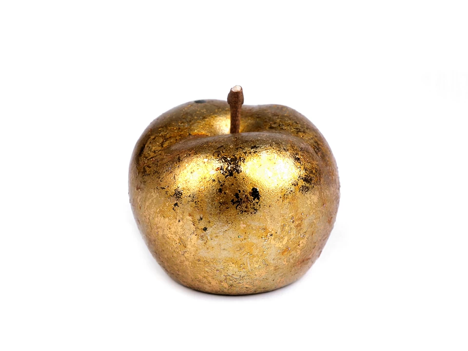 Dekorácia jablko metalické-1ks