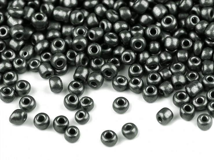 Rokajl 8/0 - 3 mm metalický, nepriehľadný - 50 g